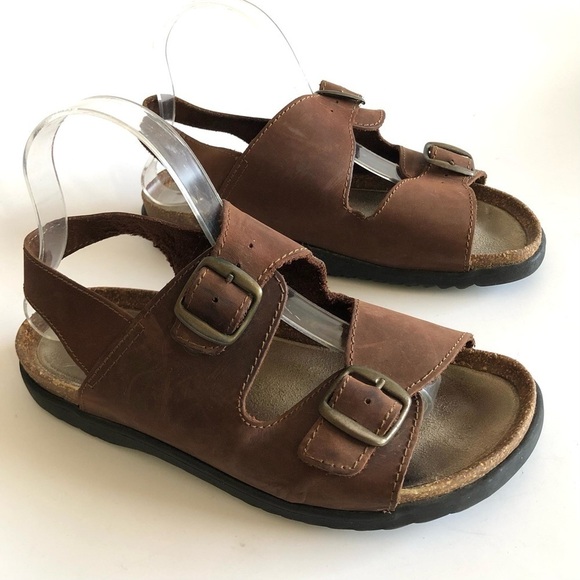 RELISTING SOON: Skyr Sport Leather Cork Buckle Sandals - Picture 3 of 13